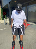 BLACK SKELETON SHORTS