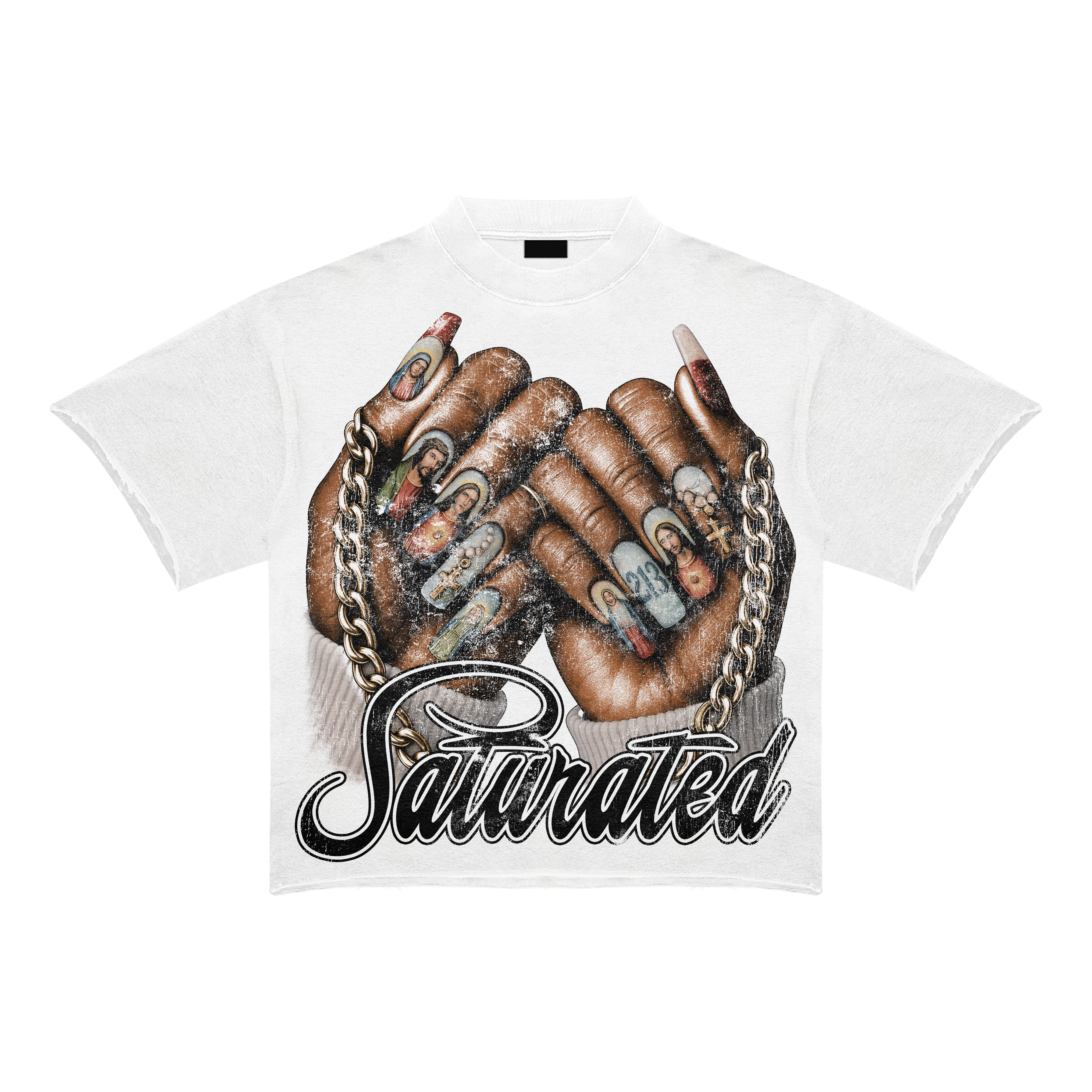 White Prayer Hands Tshirt